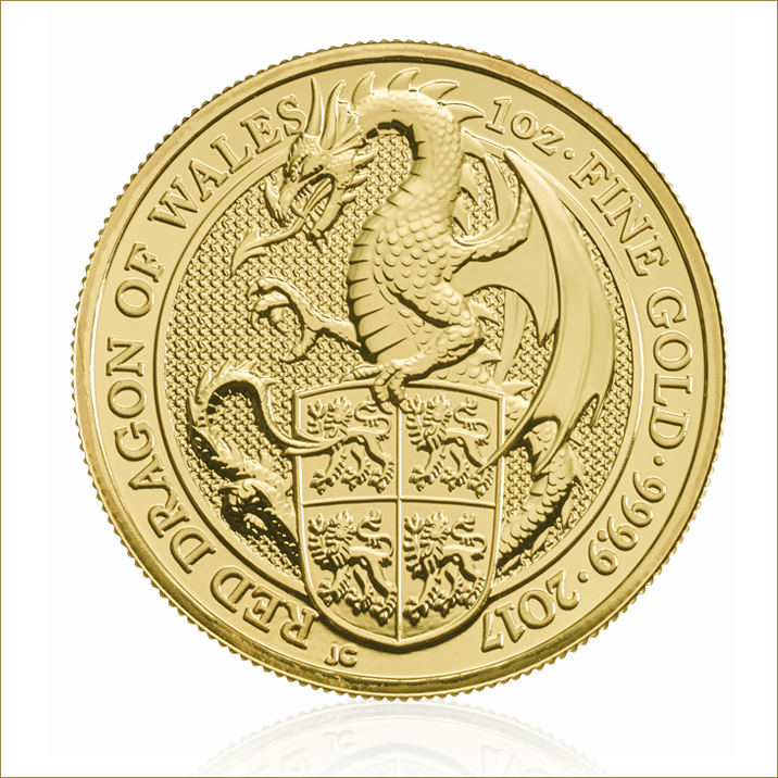 The Dragon 1 oz Gold Ten Coin Tube