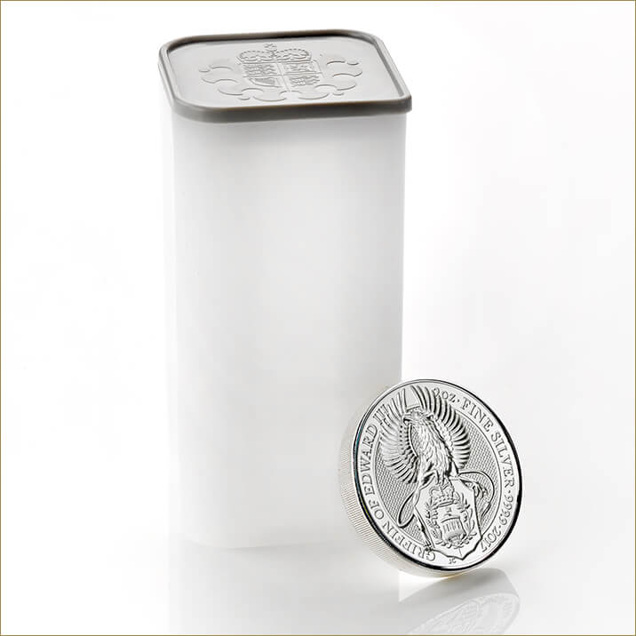 The Griffin 2 oz Silver Ten Coin Tube