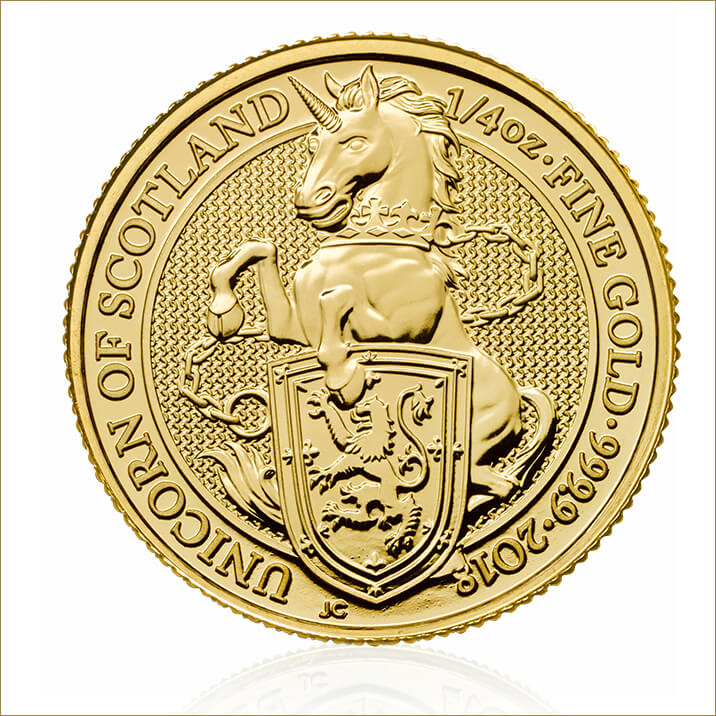 The Unicorn 1/4 oz Gold Coin