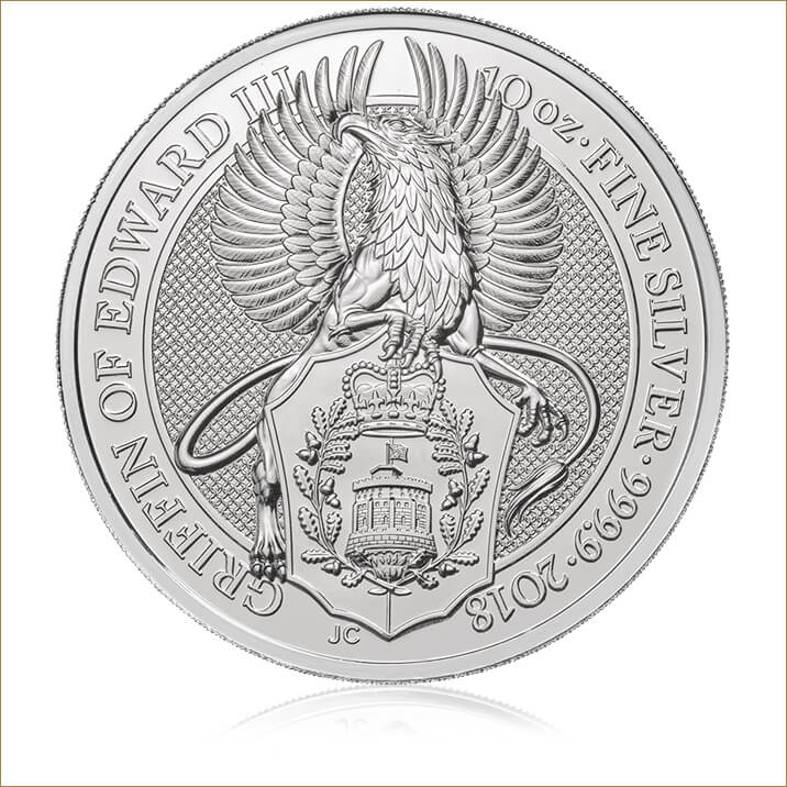 The Griffin 10 oz Silver Coin